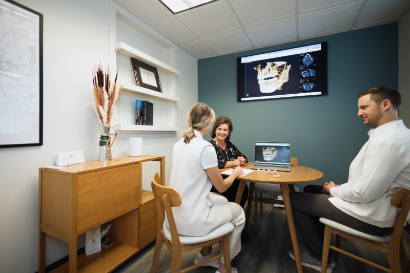 Crown ceramic material samples at 207 Dental