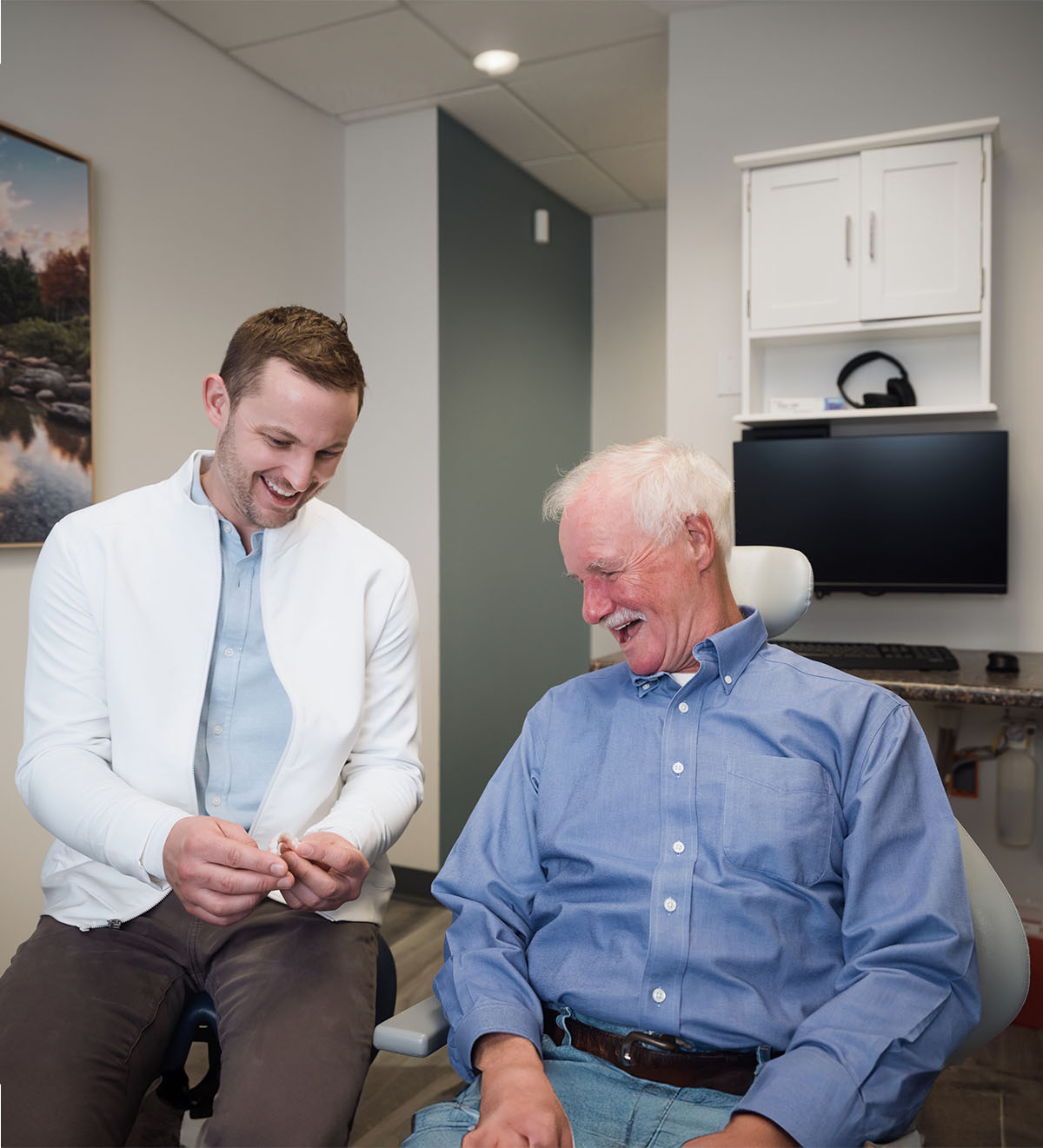 Dr. McVety with a patient at 207 Dental
